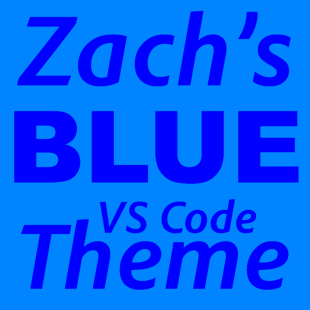 BLUE Visual Studio Code Theme