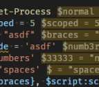 Inline Values support for PowerShell